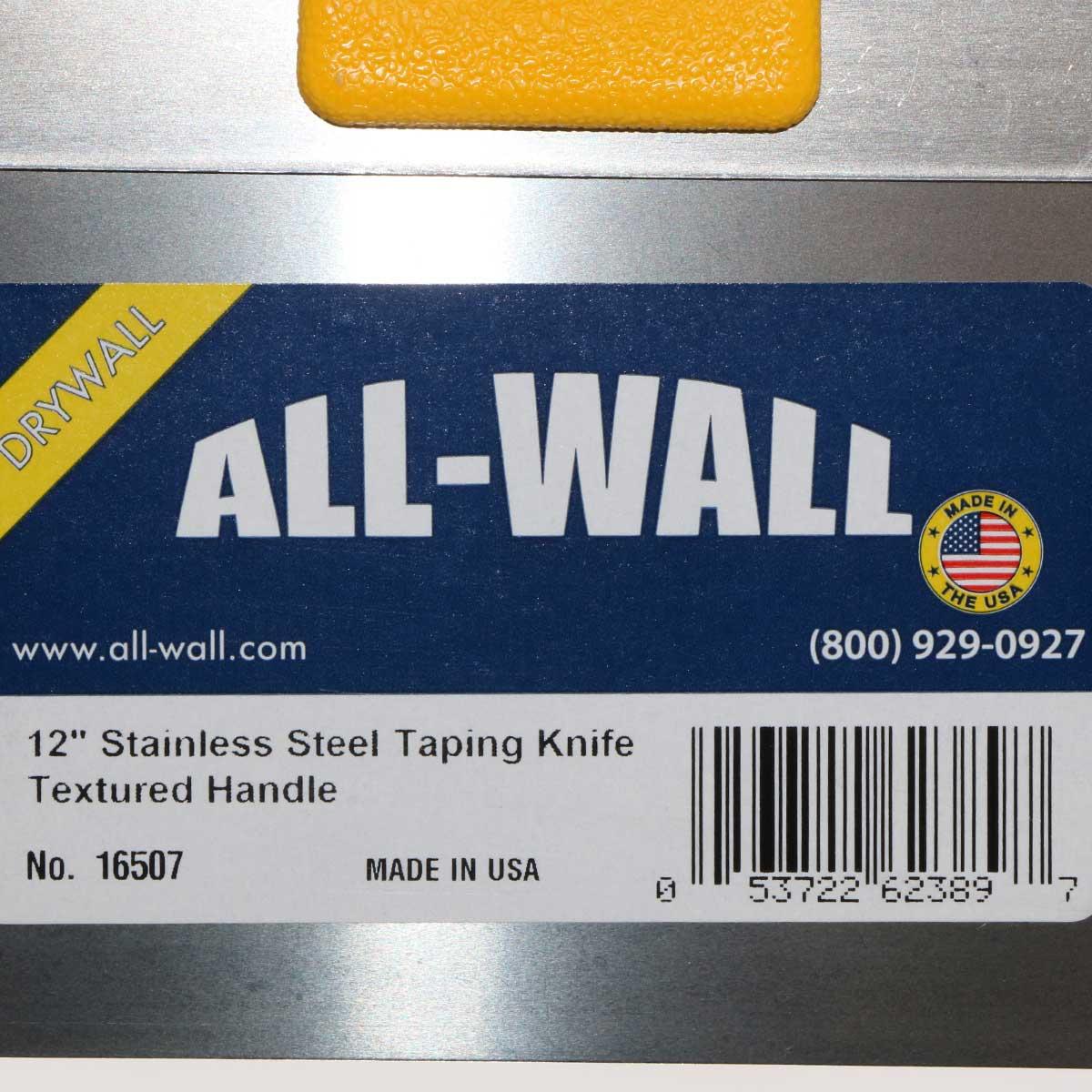 All-Wall 12" Stainless Steel Taping